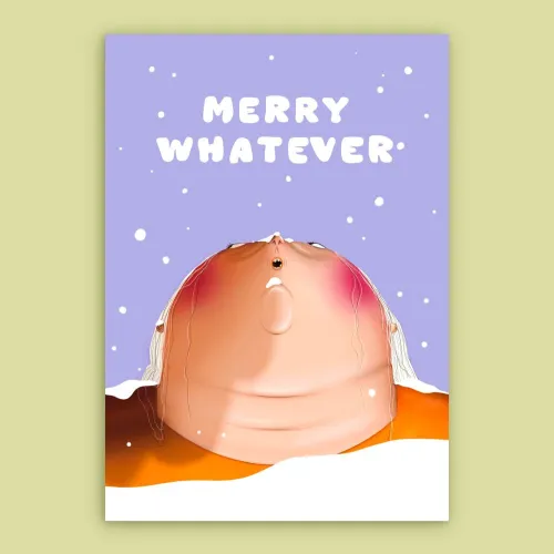 WEIHNACHTSKARTE "MERRY WHATEVER" 