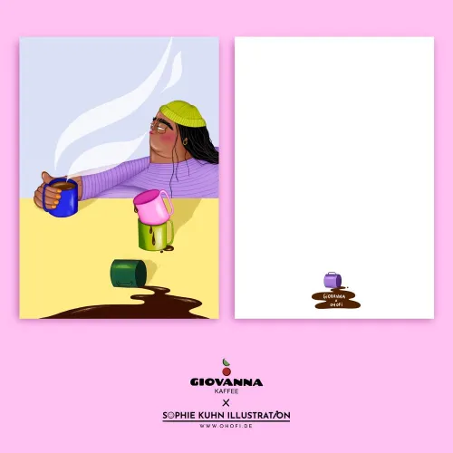 POSTKARTENSET "GIOVANNA KAFFEE" 