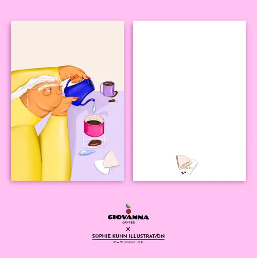 POSTKARTENSET "GIOVANNA KAFFEE" 