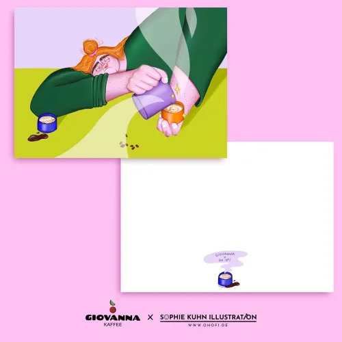 POSTKARTENSET "GIOVANNA KAFFEE" 