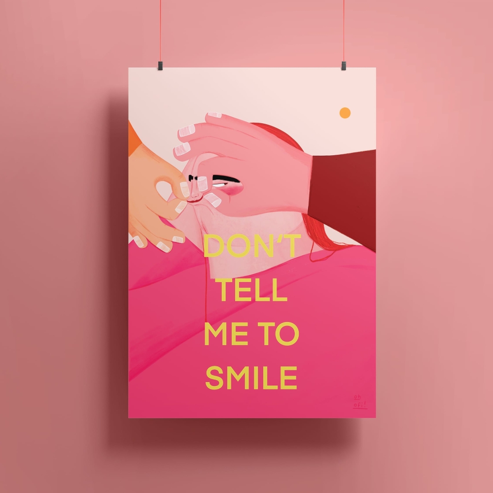 PRINT "DON'T TELL ME TO SMILE" (A4)